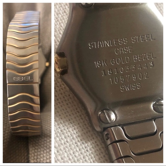 EBEL Wave Diamond 2 Tone Bracelet 18K YG/SS Watch - Picture 16 of 16